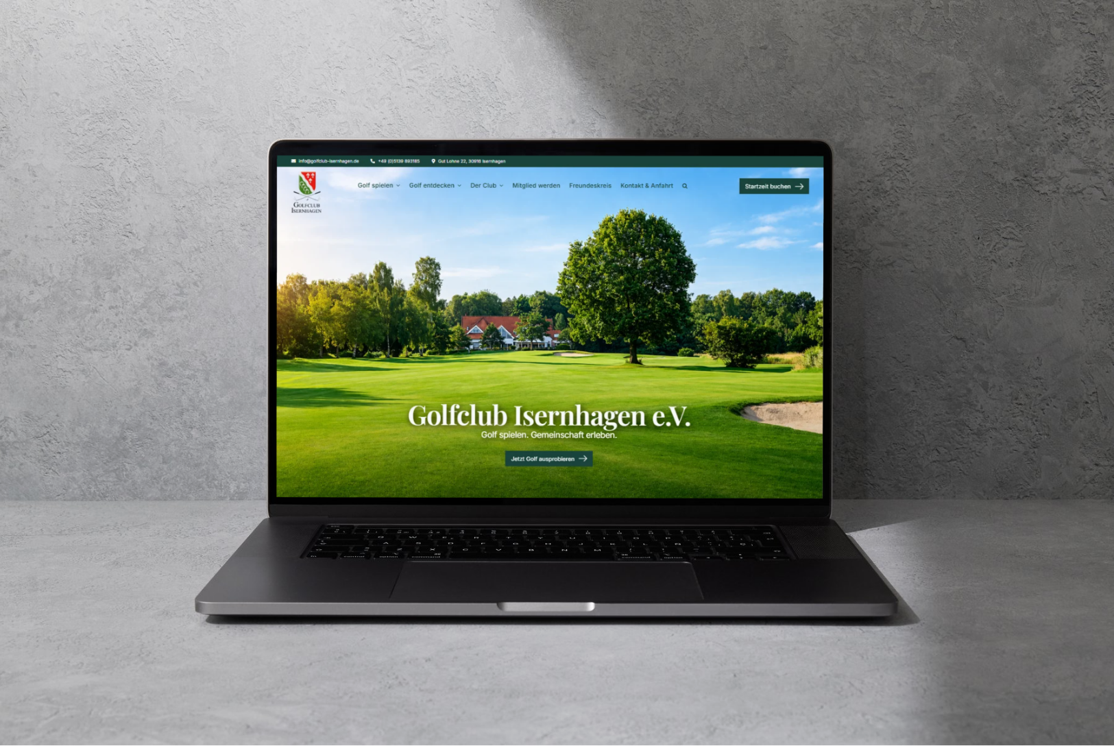 kaliora Websitemanufaktur – Portfolio, Golfclub Isernhagen