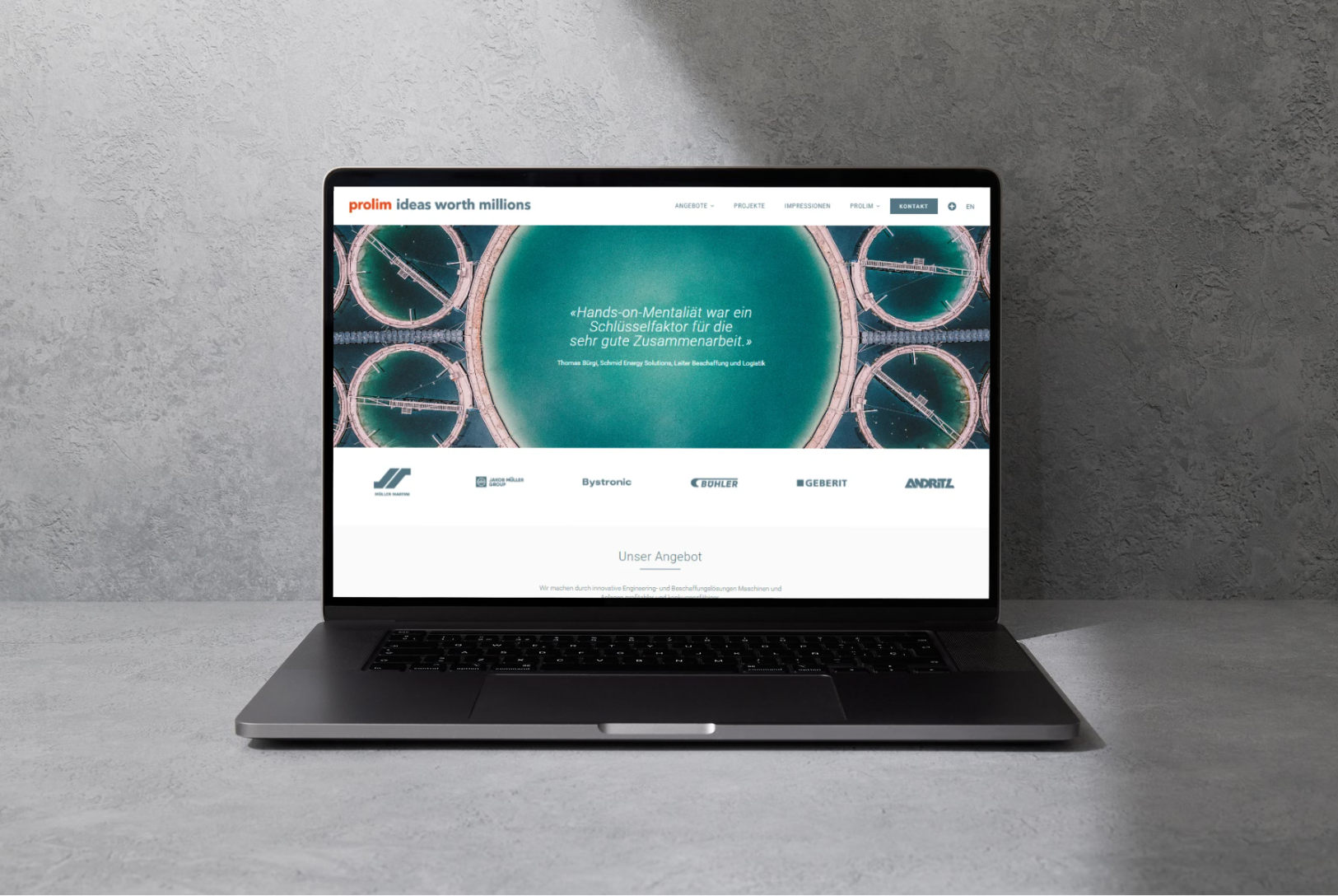kaliora Websitemanufaktur – Portfolio, prolim engineering